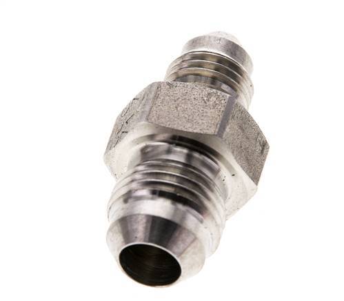 Mamelon double réducteur JIC UNF 7/16''-20 x UNF 9/16''-18 Acier inoxydable 275bar (3863.75psi)