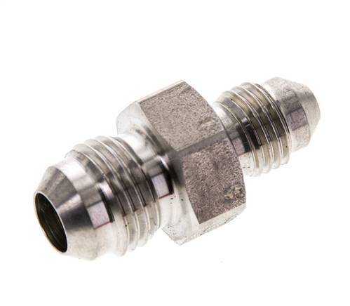 JIC Reducing Double Nipple UNF 7/16''-20 x UNF 9/16''-18 Stainless Steel 275bar (3863.75psi)