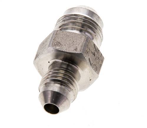 Mamelon double réducteur JIC UNF 7/16''-20 x UNF 9/16''-18 Acier inoxydable 275bar (3863.75psi)