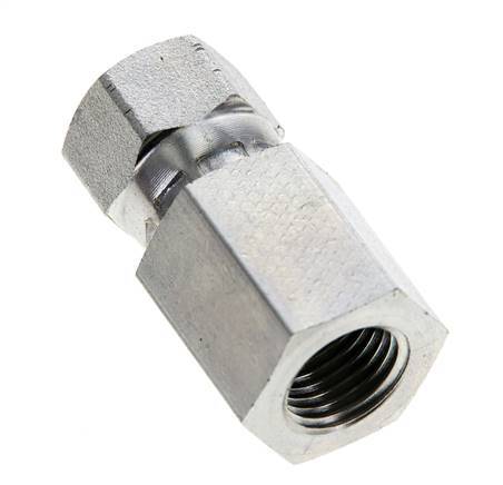 Raccord JIC G1/4'' x UNF 1/2''-20 Femelle Acier 275bar (3863.75psi)