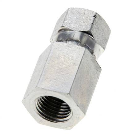 Raccord JIC G1/4'' x UNF 1/2''-20 Femelle Acier 275bar (3863.75psi)
