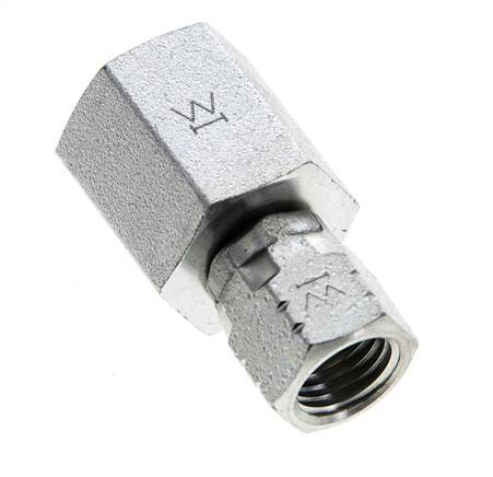 Raccord JIC G1/4'' x UNF 7/16''-20 Femelle Acier 310bar (4355.5psi)