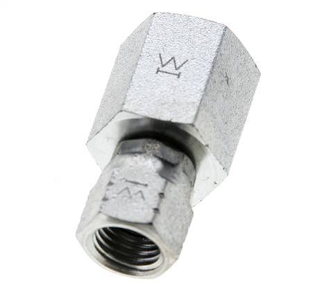 Raccord JIC G1/4'' x UNF 7/16''-20 Femelle Acier 310bar (4355.5psi)