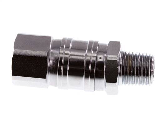 Rotary Joint R1/4'' Male x G1/4'' Female Nickel-plated Steel 15bar (210.75psi) for Tools