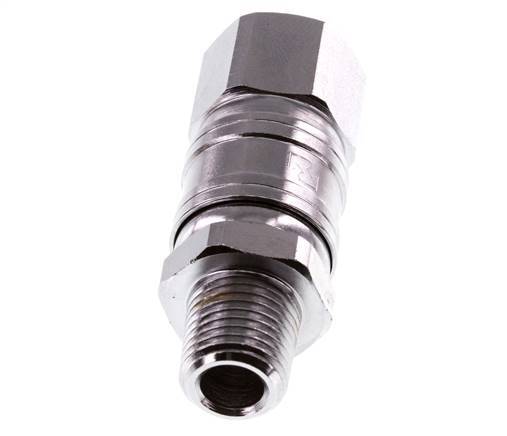 Rotary Joint R1/4'' Male x G1/4'' Female Nickel-plated Steel 15bar (210.75psi) for Tools