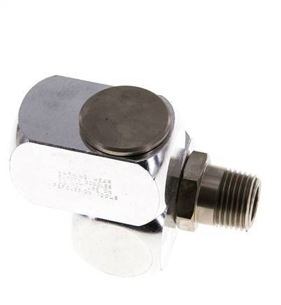 Joint rotatif R1/2'' femelle x mâle en Z Laiton nickelé 15bar (210.75psi)