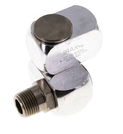 Joint rotatif R1/2'' femelle x mâle en Z Laiton nickelé 15bar (210.75psi)