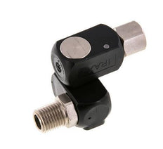 Joint rotatif R1/4'' femelle x mâle en Z Laiton nickelé / Plastique 15bar (210.75psi)