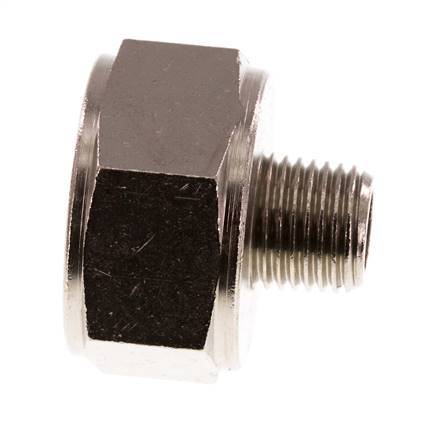 Adaptateur réducteur R1/4'' mâle x Rp3/4'' femelle Laiton nickelé 16bar (224.8psi)
