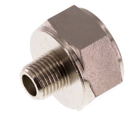 Adaptateur réducteur R1/4'' mâle x Rp3/4'' femelle Laiton nickelé 16bar (224.8psi)