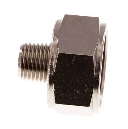 Adaptateur réducteur R1/4'' mâle x Rp3/4'' femelle Laiton nickelé 16bar (224.8psi)