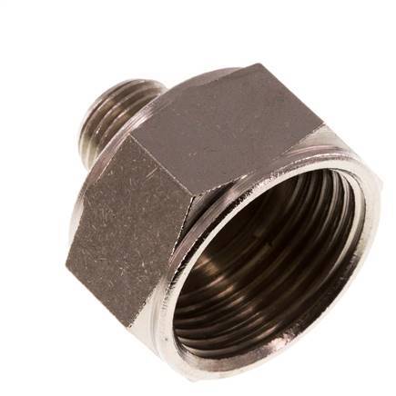 Adaptateur réducteur R1/4'' mâle x Rp3/4'' femelle Laiton nickelé 16bar (224.8psi)