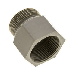 Extension filetée G1 1/2'' mâle x femelle Polypropylène (pp) 10bar (140.5psi) FDA 55mm Hex