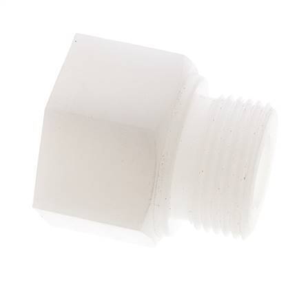 Extension filetée G1'' mâle x femelle PVDF 10bar (140.5psi) FDA 43mm Hex