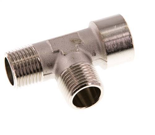 Tee Fitting Right Angle R1/2'' Male x G1/2'' Female Nickel-plated Brass 16bar (224.8psi)
