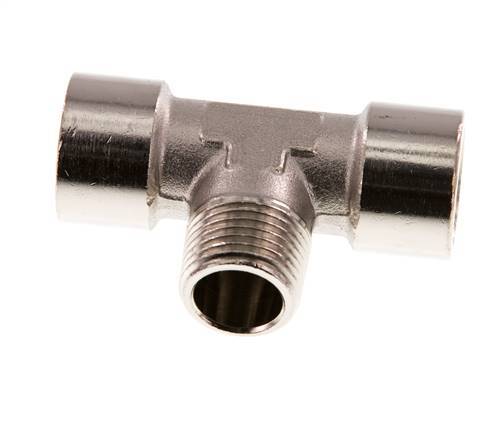 Tee Fitting G1/2'' Female x R1/2'' Male Nickel-plated Brass 16bar (224.8psi)