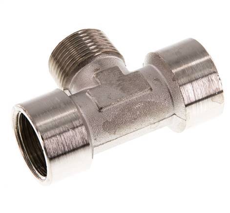 Tee Fitting G3/4'' Female x R3/4'' Male Nickel-plated Brass 16bar (224.8psi)