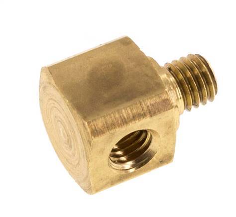Tee Fitting M5 Male x Female Brass 16bar (224.8psi) [2 Pieces]