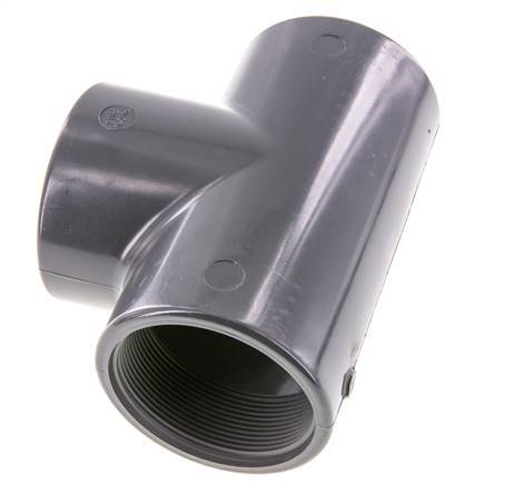 Tee Fitting Rp2 1/2'' Pvc-u EN 1452-3 16bar (224.8psi)