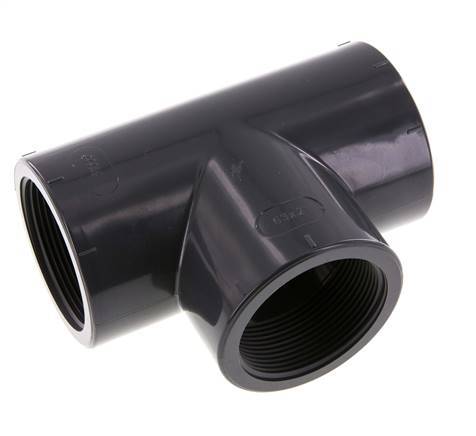 Raccord en T Rp2'' Pvc-u EN 1452-3 16bar (224.8psi)