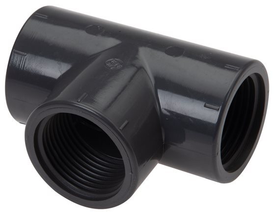 Tee Fitting Rp1'' Pvc-u EN 1452-3 16bar (224.8psi) [2 Pieces]