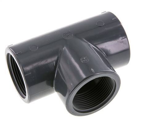 Raccord en T Rp1 1/2'' Pvc-u EN 1452-3 16bar (224.8psi)