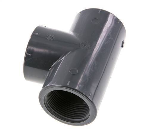 Raccord en T Rp1 1/2'' Pvc-u EN 1452-3 16bar (224.8psi)