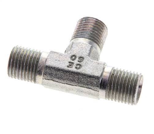 Raccord en T G1/4'' Mâle Acier 350bar (4917.5psi)