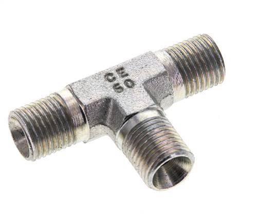 Raccord en T G1/4'' Mâle Acier 350bar (4917.5psi)