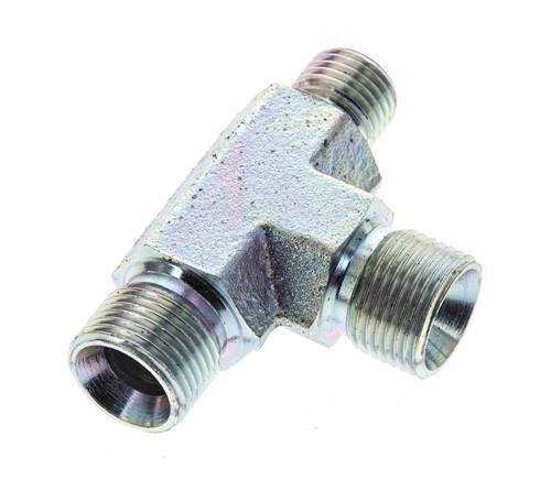 Raccord en T G1/4'' x G3/8'' Mâle Acier 325bar (4566.25psi)