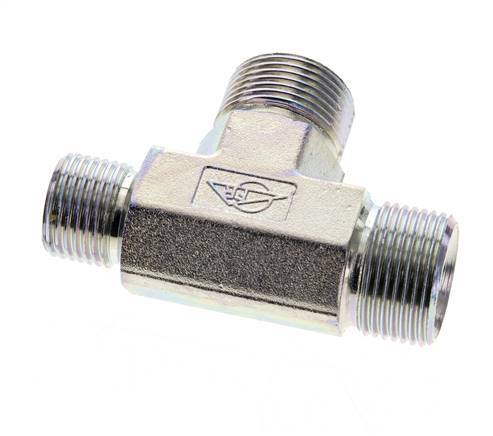 Raccord en T G1/2'' x G3/4'' mâle Acier 325bar (4566.25psi)
