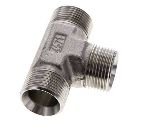 Tee Fitting G1'' Male Stainless Steel 225bar (3161.25psi)