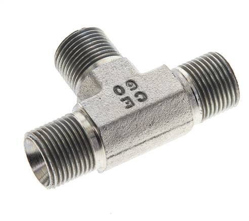 Tee Fitting G3/8'' Male Steel 325bar (4566.25psi)