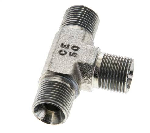 Raccord en T G3/8'' Mâle Acier 325bar (4566.25psi)