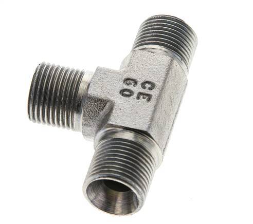 Raccord en T G3/8'' Mâle Acier 325bar (4566.25psi)