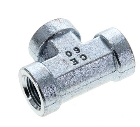 Raccord en T 3/8'' NPT Femelle Acier Haute Pression 210bar (2950.5psi)