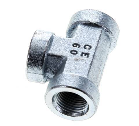 Raccord en T 3/8'' NPT Femelle Acier Haute Pression 210bar (2950.5psi)