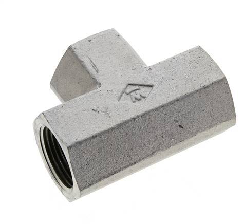 Raccord en T 1'' NPT Femelle Acier Haute Pression 140bar (1967.0psi)