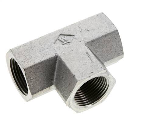 Raccord en T 1'' NPT Femelle Acier Haute Pression 140bar (1967.0psi)