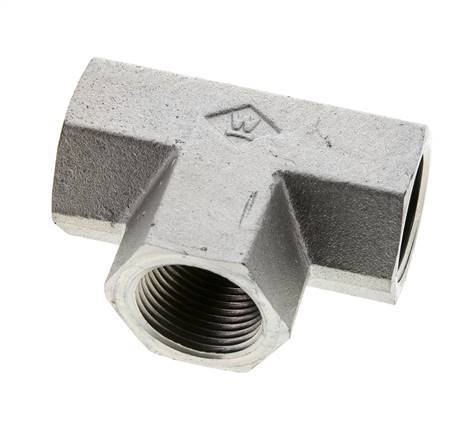 Raccord en T 1'' NPT Femelle Acier Haute Pression 140bar (1967.0psi)