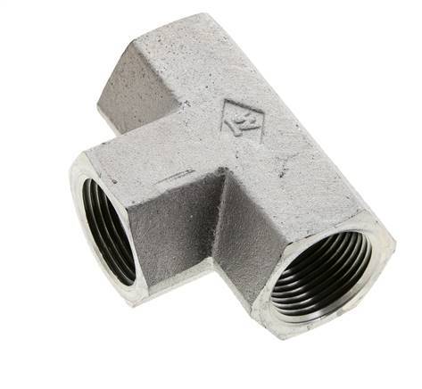 Raccord en T 1'' NPT Femelle Acier Haute Pression 140bar (1967.0psi)