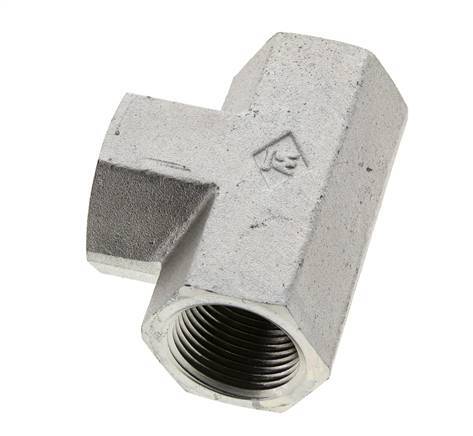 Raccord en T 1'' NPT Femelle Acier Haute Pression 140bar (1967.0psi)