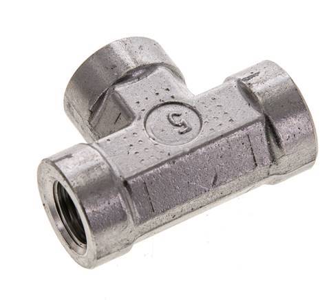 Tee Fitting 1/4'' NPT Female Stainless steel High Pressure 275bar (3863.75psi)