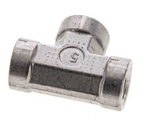 Raccord en T 1/4'' NPT Femelle Acier inoxydable Haute Pression 275bar (3863.75psi)