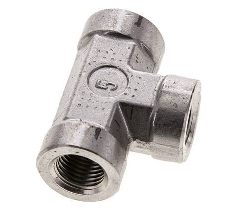 Raccord en T 1/4'' NPT Femelle Acier inoxydable Haute Pression 275bar (3863.75psi)