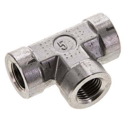 Raccord en T 1/4'' NPT Femelle Acier inoxydable Haute Pression 275bar (3863.75psi)