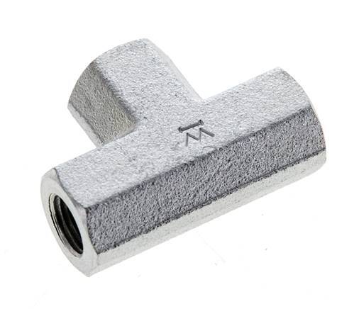 Raccord en T 1/8'' NPT Femelle Acier Haute Pression 345bar (4847.25psi)