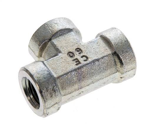 Raccord en T 1/4'' NPT Femelle Acier Haute Pression 275bar (3863.75psi)
