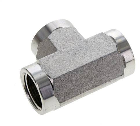 Raccord en T 3/4'' NPT Femelle Acier Haute Pression 170bar (2388.5psi)