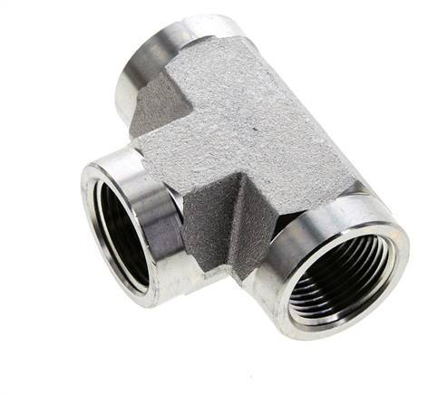 Raccord en T 3/4'' NPT Femelle Acier Haute Pression 170bar (2388.5psi)